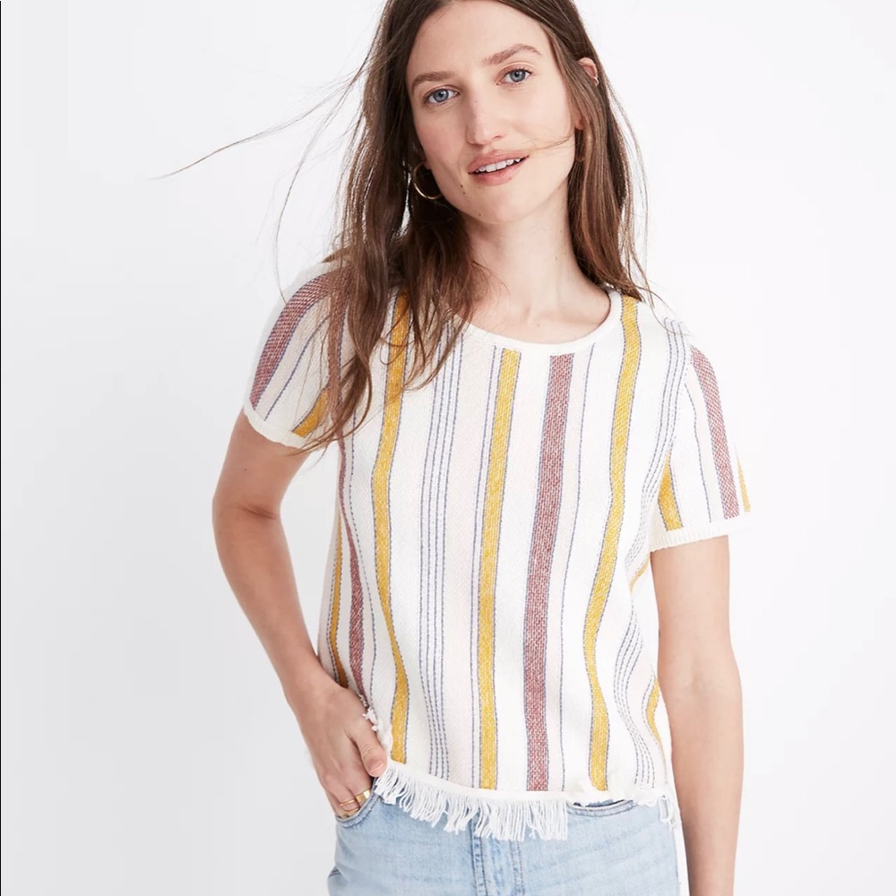 Made well Striped Sweater Tee NWOT